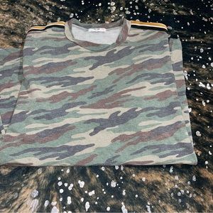 EPTM Streetwear Camo Print Stripe Layer Tee Crewneck Shirt XXL